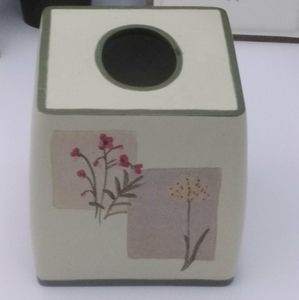 80s Style ceramic tissue box holder cover
